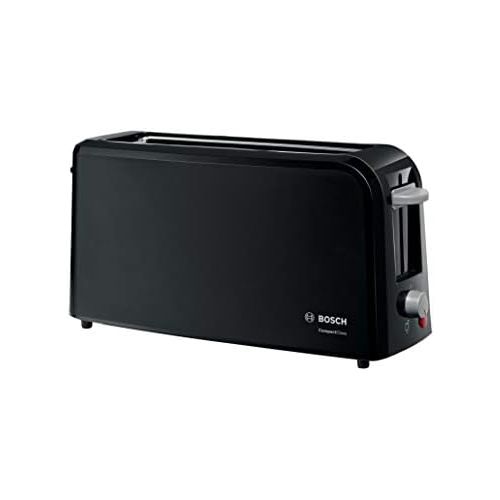  [아마존베스트]Bosch Hausgerate Bosch TAT3A003 CompactClass Long Slot Toaster, Defrost Function, Retractable Roll Attachment, Automatic Shut-Off, 980 W, Black