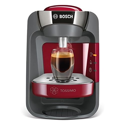  [아마존베스트]Bosch Hausgerate Bosch Tassimo Suny Capsule Machine, Tassimo Suny Multi-Drink Machine, Autumn Red