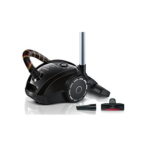  [아마존베스트]Bosch Hausgerate Bosch BGN2CHAMP Limited Edition Floor Vacuum Cleaner with Bag (Fabric Suction Hose in German Look) Black