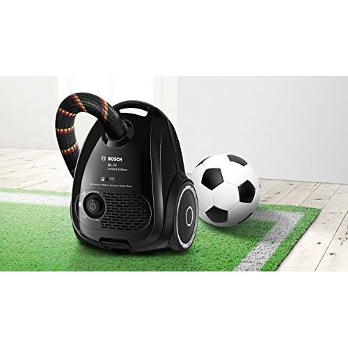  [아마존베스트]Bosch Hausgerate Bosch BGN2CHAMP Limited Edition Floor Vacuum Cleaner with Bag (Fabric Suction Hose in German Look) Black