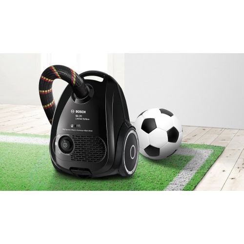  [아마존베스트]Bosch Hausgerate Bosch BGN2CHAMP Limited Edition Floor Vacuum Cleaner with Bag (Fabric Suction Hose in German Look) Black