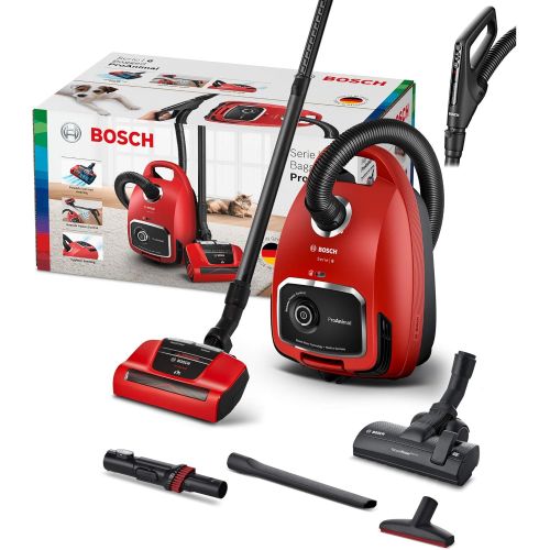  [아마존베스트]Bosch Hausgerate Bosch ProAnimal Series 6 BGL6TPET Floor Vacuum Cleaner with Bag, Pet Hair Removal, AirTurbo Plus Nozzle, 10 Year Motor Warranty, All Floor Types, Multifunctional Brush for Tight Ar