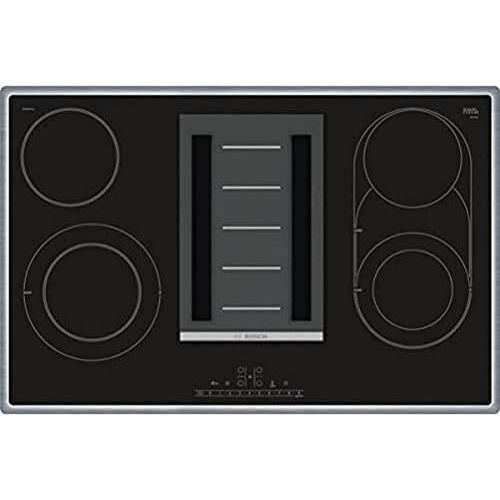  [아마존베스트]Bosch Hausgerate Bosch PKM845F11E Series 6 hob with extractor hood (radiation) / 80 cm / black / surrounding frame / DirectSelect / 17 power levels / PowerBoost / ReStart / CombiZone / PowerBoost