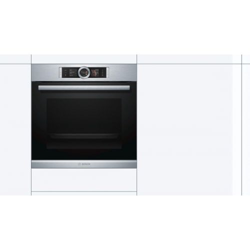  [아마존베스트]Bosch Hausgerate Bosch HSG636BB1 Series 8 electric oven, A class, 71 l, 4D hot air circulation, steam oven, assisting function