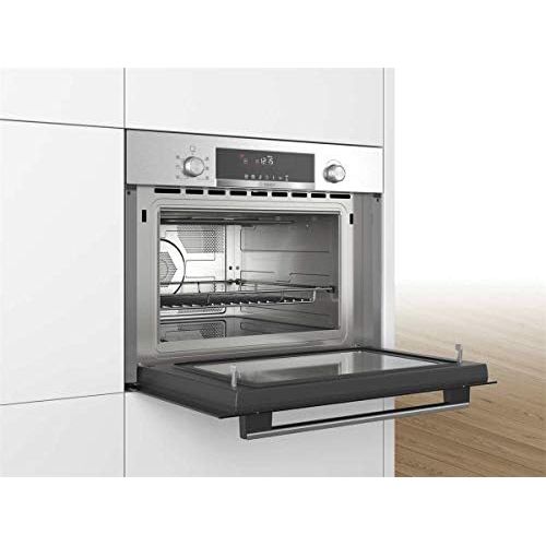  [아마존베스트]Bosch Hausgerate Bosch CMA585GS0 Series 6 Built-In Compact Oven with Microwave Function / 900 W / 44 L / Stainless Steel / Hinged Door / Countersunk Toggle / 15 Preset Automatic Programmes / Grill