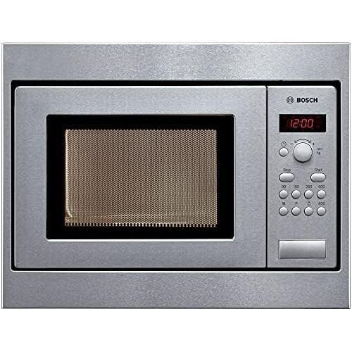  [아마존베스트]Bosch Hausgerate Bosch HMT75M551 Series 2 Built-In Microwave / 800 W / 17 L / Turntable 24.5 cm / Left Door Hinge / Stainless Steel / AutoPilot 7 / Automatic Power Level by Weight