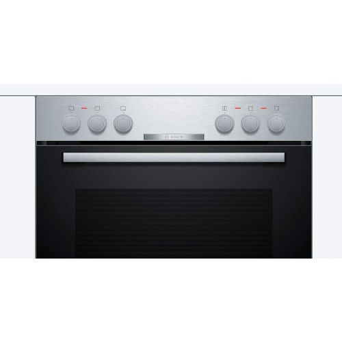  [아마존베스트]Bosch Hausgerate Bosch HND210CS61 Hob Combination (Built-In) / A / 59.4 cm / Stainless Steel / Hinged Door / Granite Enamel / Electric Hob (Hob Controled) / Circular Frame