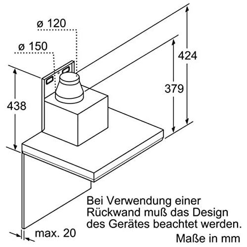  [아마존베스트]Bosch Hausgerate DWB 67 LM 50 EEK: A 60 cm Wandesse stainless steel box design.