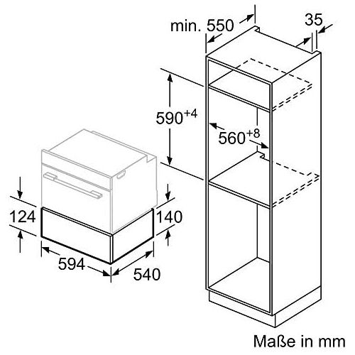  [아마존베스트]Bosch Hausgerate BIC510NB0Heat Drawer