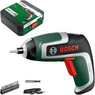 Bosch Compact Cordless Screwdriver IXO (7th Generation; 3.6 V; 2.0 Ah; 5.5 Nm; with Micro-USB Cable; Compatible with IXO-Collection Attachments; Screws up to 190 Screws; in Storage Box)