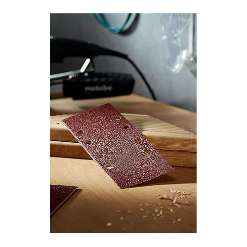  Bosch Home and Garden 2607017097 Sanding Sheet-Set for Orbital Sanders, Red, 93 x 230 mm