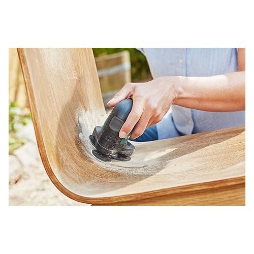  Bosch Pack of 12 Sanding Sheets (for Wood and Paint, Diameter 40 mm, Grain K180, Accessory Orbital Sanders)