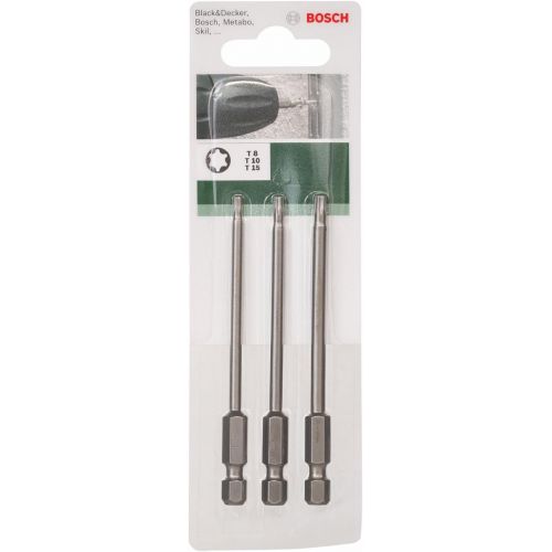  Bosch 2609255971 89mm Torx Screwdriver Bit Set with Standard Quality (3 Pieces)