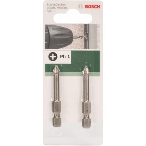  Bosch 2609255919 49mm Philips Screwdriver Bit PH1 (2 Pieces)