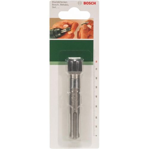  Bosch 2609255903 78mm SDS-Plus Universal Bit Holder with Quick-Change Drill Chuck/Shank with Permanent Magnet and Spring Ring