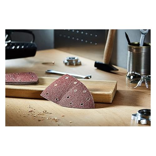  Bosch 2609256A62 Sanding Sheets for Orbital Sanders 102 x 62.93 cm Number of Holes 11 Grit 60 Multi-Purpose Pack of 10