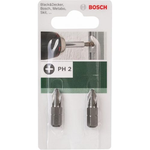  Bosch 2609255914 25mm Philips Screwdriver Bit in Standard Quality PH2 (2 Pieces)