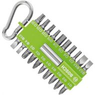 Bosch Home and Garden 2607002823 Bosch 21-Piece Set Screwdriver Bit Set Green (with Universal Bit Holder, Carabiner, Accessory for Cordless Screwdriver)