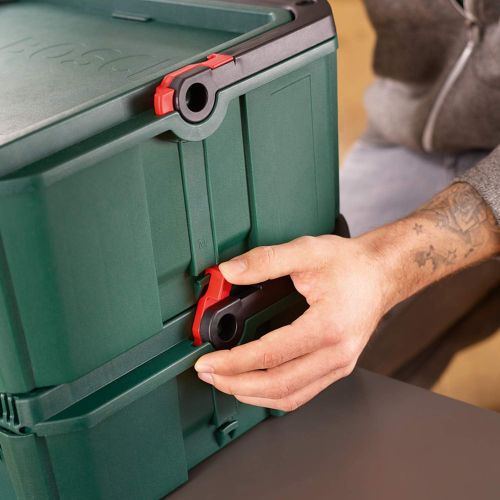  Bosch Home and Garden 1600A01SR4 Power Tools, SystemBox Size M, Compatible with Bosch Accessory Box Small and Medium, in Sleeve, Green, M