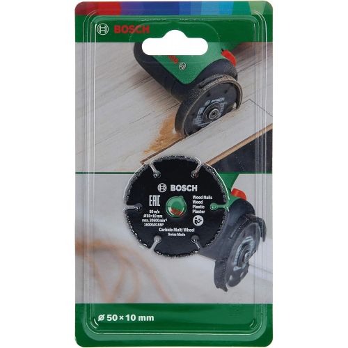  Bosch Home and Garden 1600A01S5X Carbide Wheel Cutting Disc (for Multi Material, Ø 50 mm, Accessories for Bosch Easy Cut&Grind)