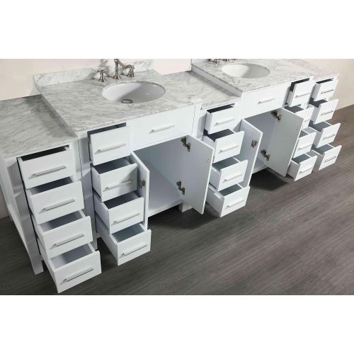  100 Bosconi SB-2LR2104WH3S Double Vanity