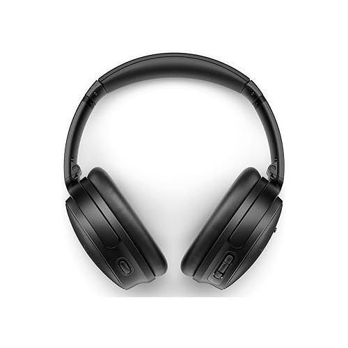 보스 Bose QuietComfort 45 Wireless Bluetooth Noise Cancelling Headphones, Over-Ear Headphones with Microphone, Personalized Noise Cancellation and Sound, Triple Black