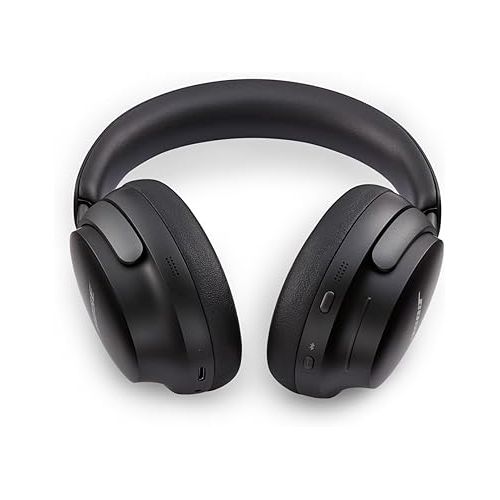 보스 Bose QuietComfort Ultra Wireless Noise Cancelling Headphones with Spatial Audio, Over-the-Ear Headphones with Mic, Up to 24 Hours of Battery Life, Black