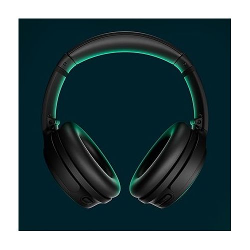 보스 Bose QuietComfort Wireless Noise Cancelling Headphones, Bluetooth Over Ear Headphones with Up To 24 Hours of Battery Life, Black