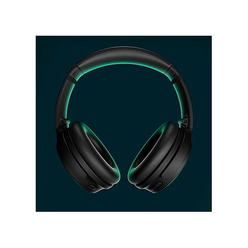 보스 Bose QuietComfort Wireless Noise Cancelling Headphones, Bluetooth Over Ear Headphones with Up To 24 Hours of Battery Life, Black