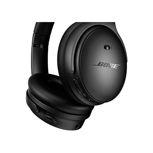 보스 Bose QuietComfort Wireless Noise Cancelling Headphones, Bluetooth Over Ear Headphones with Up To 24 Hours of Battery Life, Black