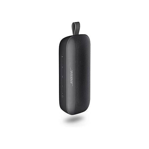 보스 Bose SoundLink Flex Bluetooth Speaker, Portable Speaker with Microphone, Wireless Waterproof Speaker for Travel, Outdoor and Pool Use, Black