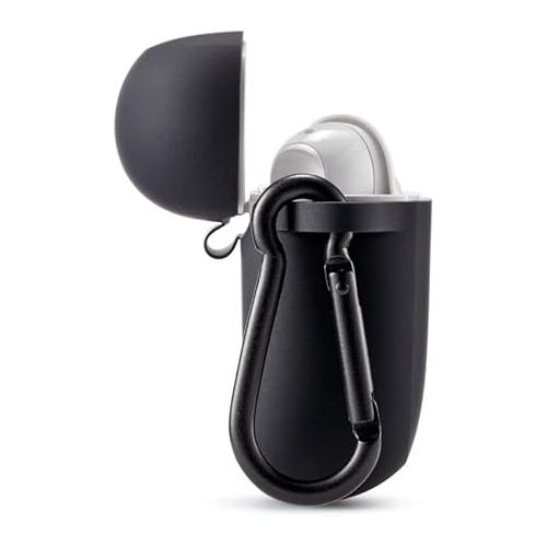 보스 Bose Case Cover for QuietComfort Earbuds II, Protective Silicone Exterior, with Aluminum Carabiner for Convenient Carrying, Triple Black