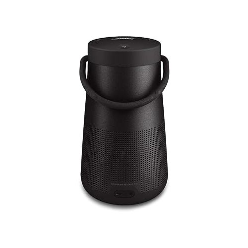 보스 Bose SoundLink Revolve+ (Series II) Bluetooth Speaker, Portable Speaker with Microphone, Wireless Water Resistant Travel Speaker with 360 Degree Sound, Long Lasting Battery and Handle, Black