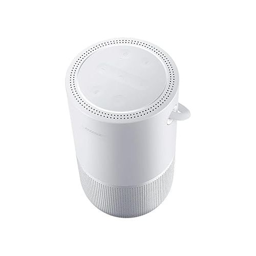 보스 Bose Portable Smart Speaker ? Wireless Bluetooth Speaker with Alexa Voice Control Built-In, Water Resistant, Silver