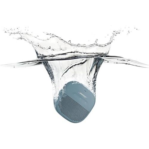 보스 Bose SoundLink Micro Bluetooth Speaker: Small Portable Waterproof Speaker with Microphone, Stone Blue