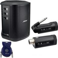 Bose S1 Pro+ Portable Wireless PA System with Bluetooth, Black Bundle with 1/4