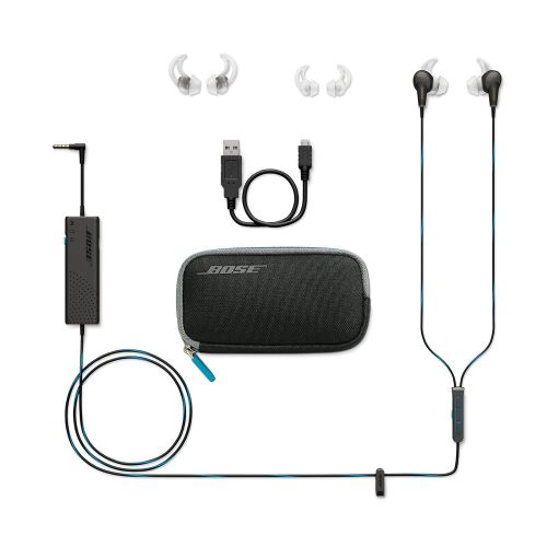 보스 Bose QuietComfort 20 Acoustic Noise Cancelling Headphones, Apple Devices, Black - 718839-0010