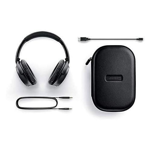 보스 [아마존베스트]Bose QuietComfort 35 II Wireless Bluetooth Headphones, Noise-Cancelling, with Alexa voice control, enabled with Bose AR  Black