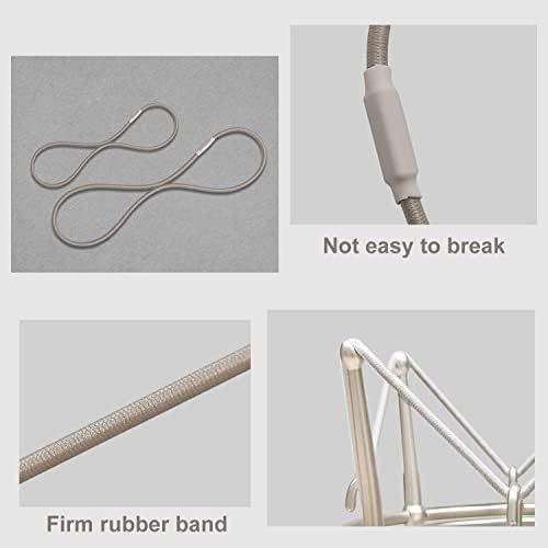 보스 Boseen Universal Elastic Bands Replacement, Anti-aging Rubber Ring for Microphone Shock Mount Holder Clamp Clip, Set of 4 (Gray)