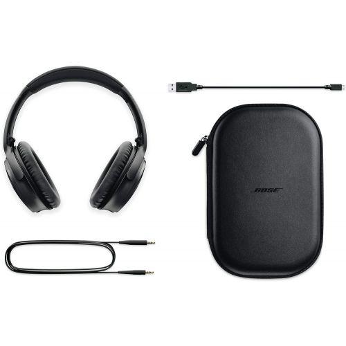 보스 Bose QuietComfort 35 II Wireless Bluetooth Headphones, Noise-Cancelling, with Alexa voice control, enabled with Bose AR  Black