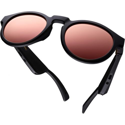 보스 Bose Frames - Audio Sunglasses with Open Ear Headphones, Black, with Bluetooth Connectivity with a Rose Gold Replacement Lens