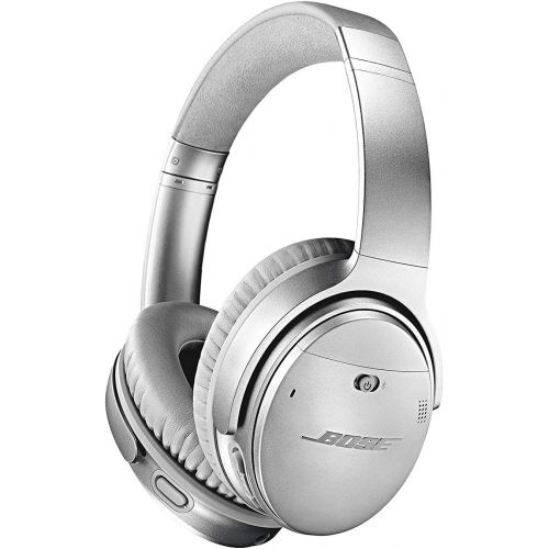 보스 Bose QuietComfort 35 II Noise Cancelling Bluetooth Headphones? Wireless, Over Ear Headphones with Built in Microphone and Alexa Voice Control, Silver