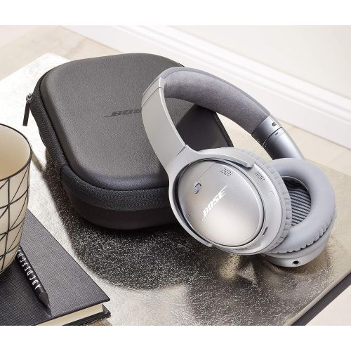 보스 Bose QuietComfort 35 II Noise Cancelling Bluetooth Headphones? Wireless, Over Ear Headphones with Built in Microphone and Alexa Voice Control, Silver