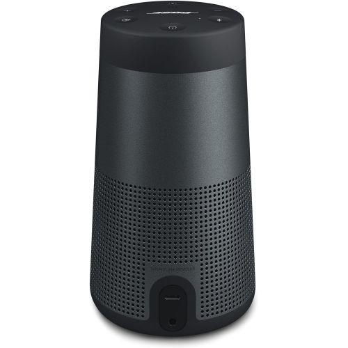 보스 The Bose SoundLink Revolve, The Portable Bluetooth Speaker with 360 Wireless Surround Sound, Triple Black