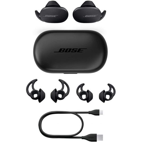 보스 Bose QuietComfort Noise Cancelling Earbuds - Bluetooth Wireless Earphones, Triple Black, the Worlds Most Effective Noise Cancelling Earbuds