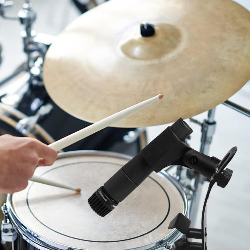 보스 Boseen Drum Microphone Shockproof Clip Rim Mount Holder Metal Universal Tom Mic Set Clamp Adjustable(Pack of 3)