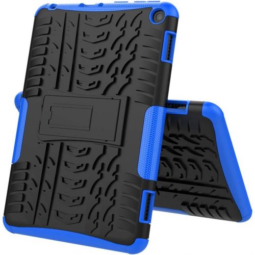  [아마존베스트]Boskin for Kindle Fire hd 8 case Fire hd 8 Plus case 2020 Release 10th Generation,Shockproof Kickstand Cover (Blue)