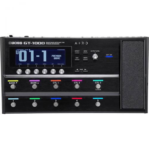  Boss},description:Designed for superior tone and exceptional musical response, the BOSS GT-1000 is the first guitar multi-effects processor with 32-bit ADDA and 32-bit96 kHz inte