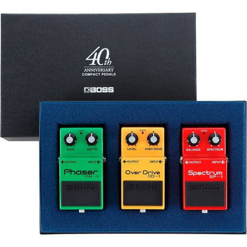  Boss},description:In celebration of four decades of compact pedal innovation and the support of millions of worldwide users, BOSS is pleased to offer the Compact Pedal 40th Anniver