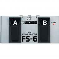 Boss},description:With 2 switches conveniently housed side-by-side, the Boss FS-6 Footswitch allows each switch to be set for latch or momentary operation. Pick the configuration t